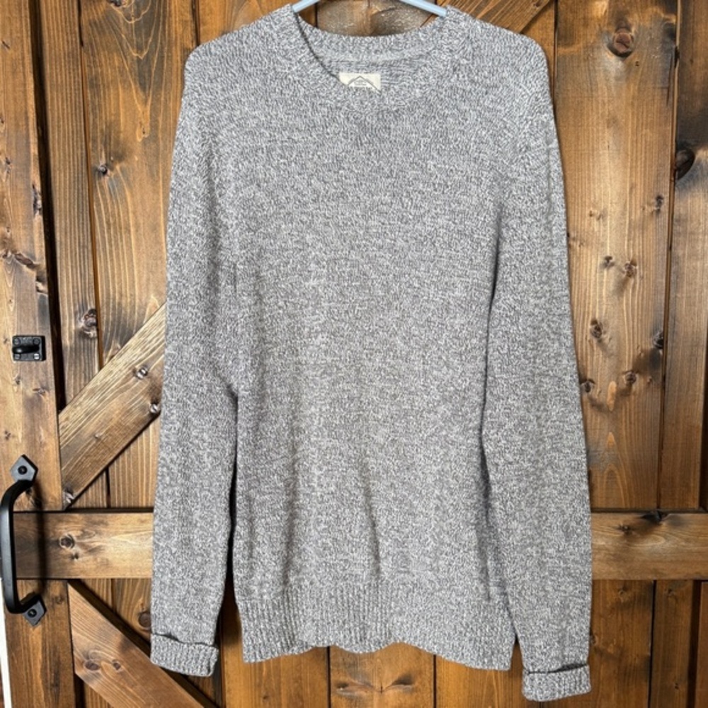 Men’s St John’s Bay Crewneck Sweater Long Sleeve 100% Cotton Size Large